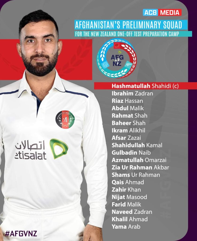 The team was selected for the training camp in New Zealand ahead of the test competition