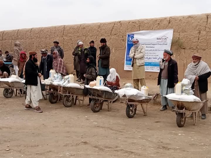 More than 2,500 families distributed food in Dasht Archi district of Kunduz