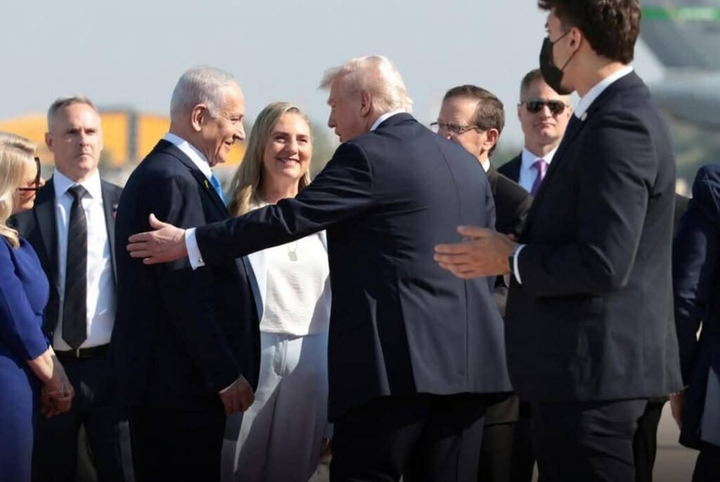 Donald Trump, the President of the United States, has arrived in Tel Aviv, the capital of Israel.