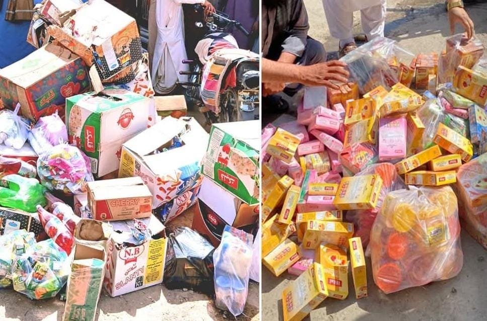 د کندز ښار په څلورمه ناحیه کې شاوخوا ۱۵۰ کیلوګرامه تاریختېر او بېکیفیته خوراکي توکي ضبط شوي