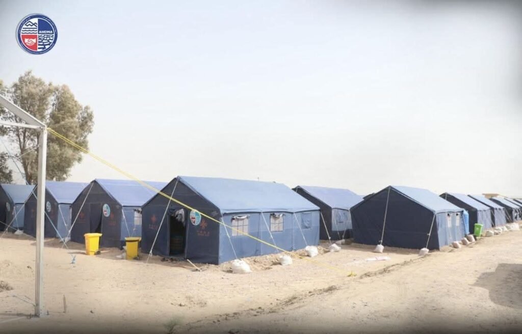 کمپ موقت برای مهاجرین اجباری در نیمروز افتتاح شد